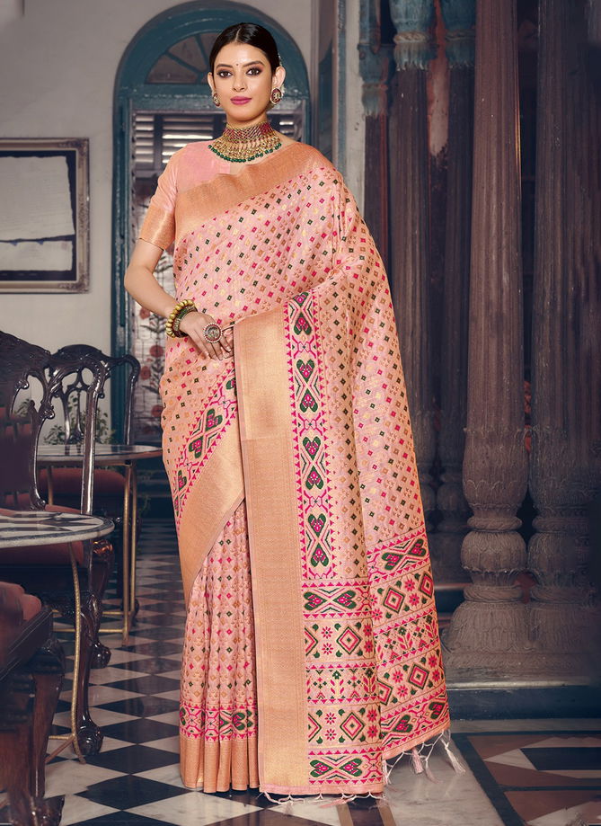 Akamsha By Sangam Patola Silk Wedding Sarees Catalog